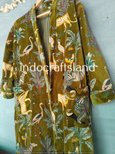 Indian Long Velvet Jacket – Boho Kimono Robe for Bridesmaid & Resort Wear